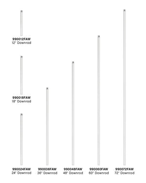Hinkley - 990012FAW - Downrod - 12" Downrod - Appliance White