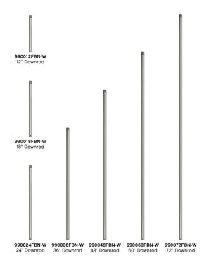 Hinkley - 990048FBN-W - Downrod - 48" Downrod - Brushed Nickel