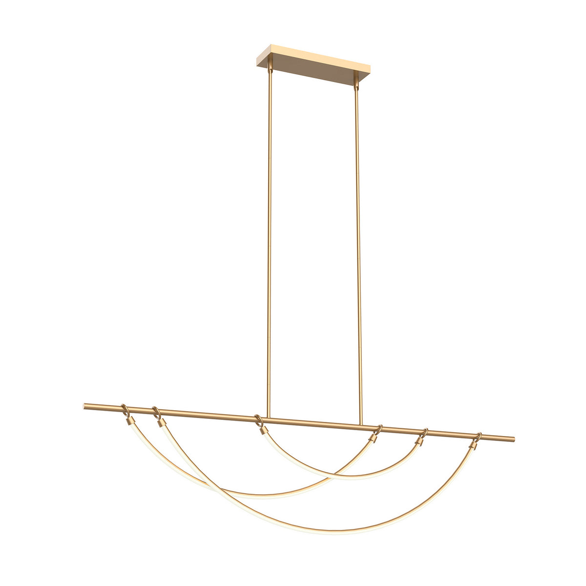 Alora - LP317460VB-UNV-010 - LED Linear Pendant - Aryas - Vintage Brass