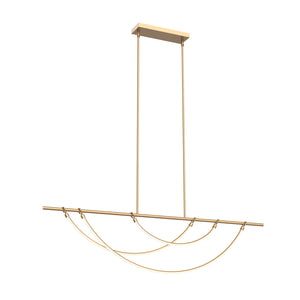 Alora - LP317460VB-UNV-010 - LED Linear Pendant - Aryas - Vintage Brass