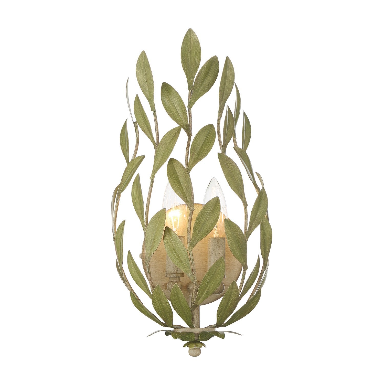 Crystorama - 561-CT - Two Light Wall Sconce - Broche - Champagne Green Tea