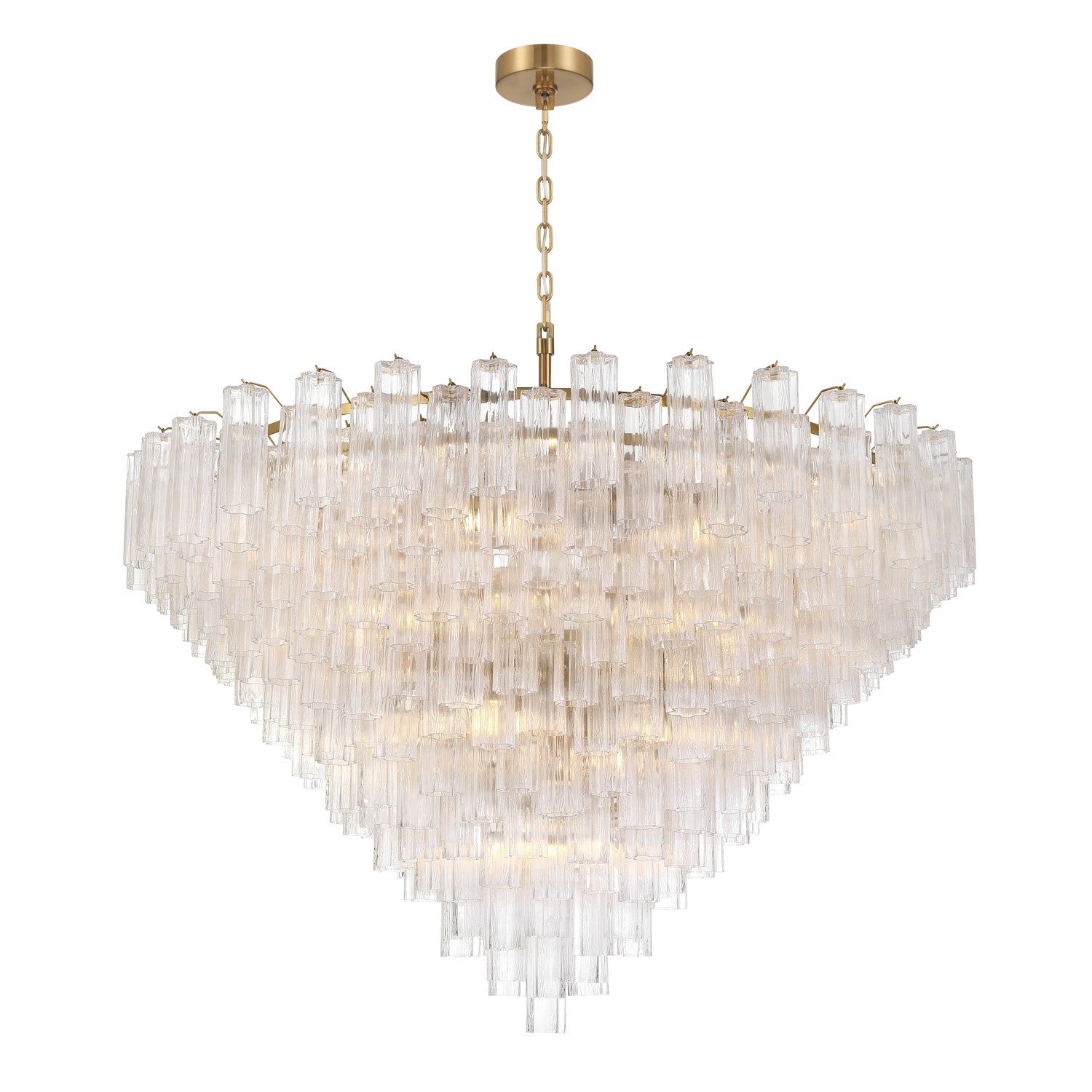 Crystorama - ADD-329-AG-CL - 40 Light Chandelier - Addis - Aged Brass