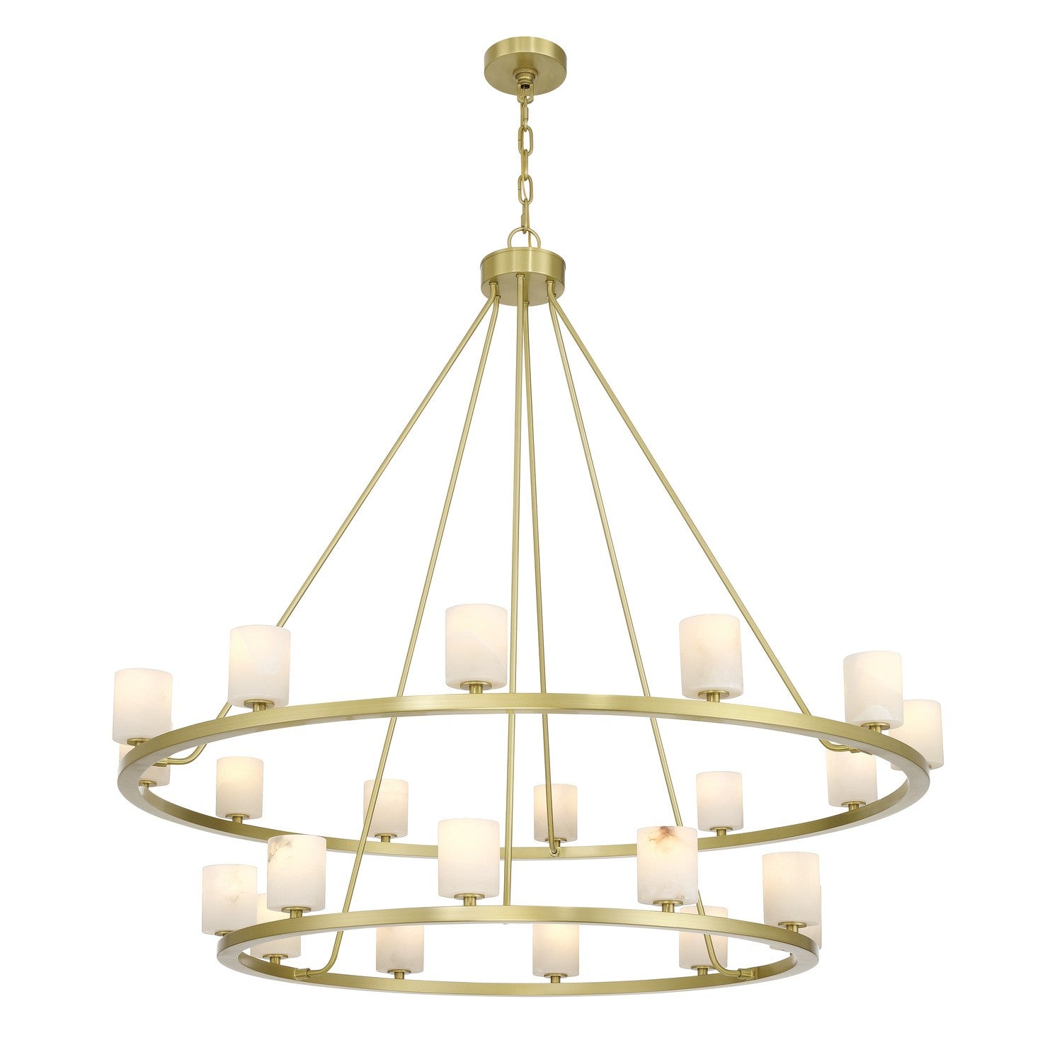 Crystorama - ARA-10268-SB-ST - LED Chandelier - Aragon - Soft Brass