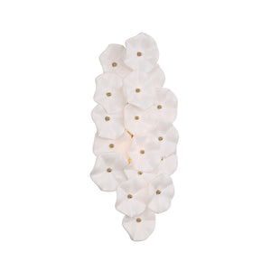 Crystorama - ESM-4001-AG-WH - Four Light Wall Sconce - Esme - Aged Brass