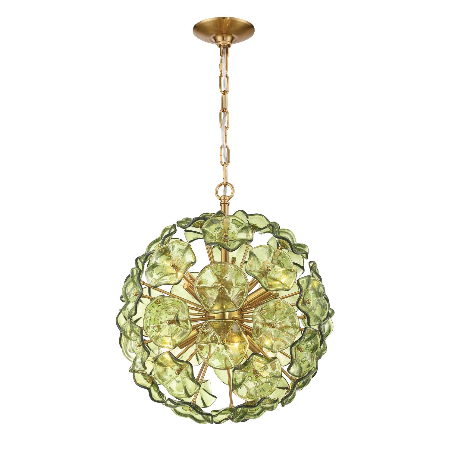 Crystorama - ESM-4005-AG-GR - Six Light Chandelier - Esme - Aged Brass