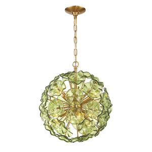 Crystorama - ESM-4005-AG-GR - Six Light Chandelier - Esme - Aged Brass