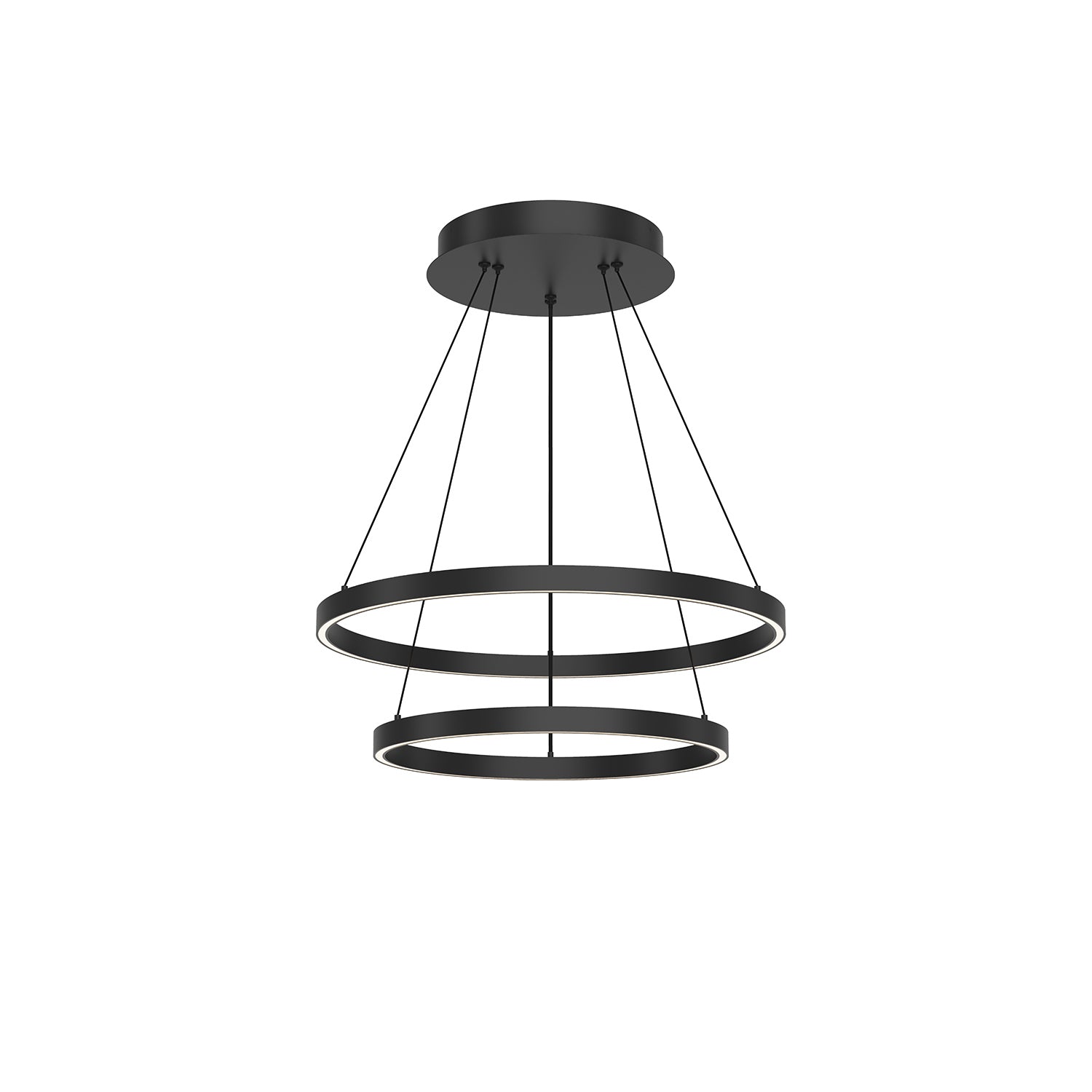 Kuzco Lighting - CH87224-BK-UNV-010 - LED Chandelier - Cerchio - Black