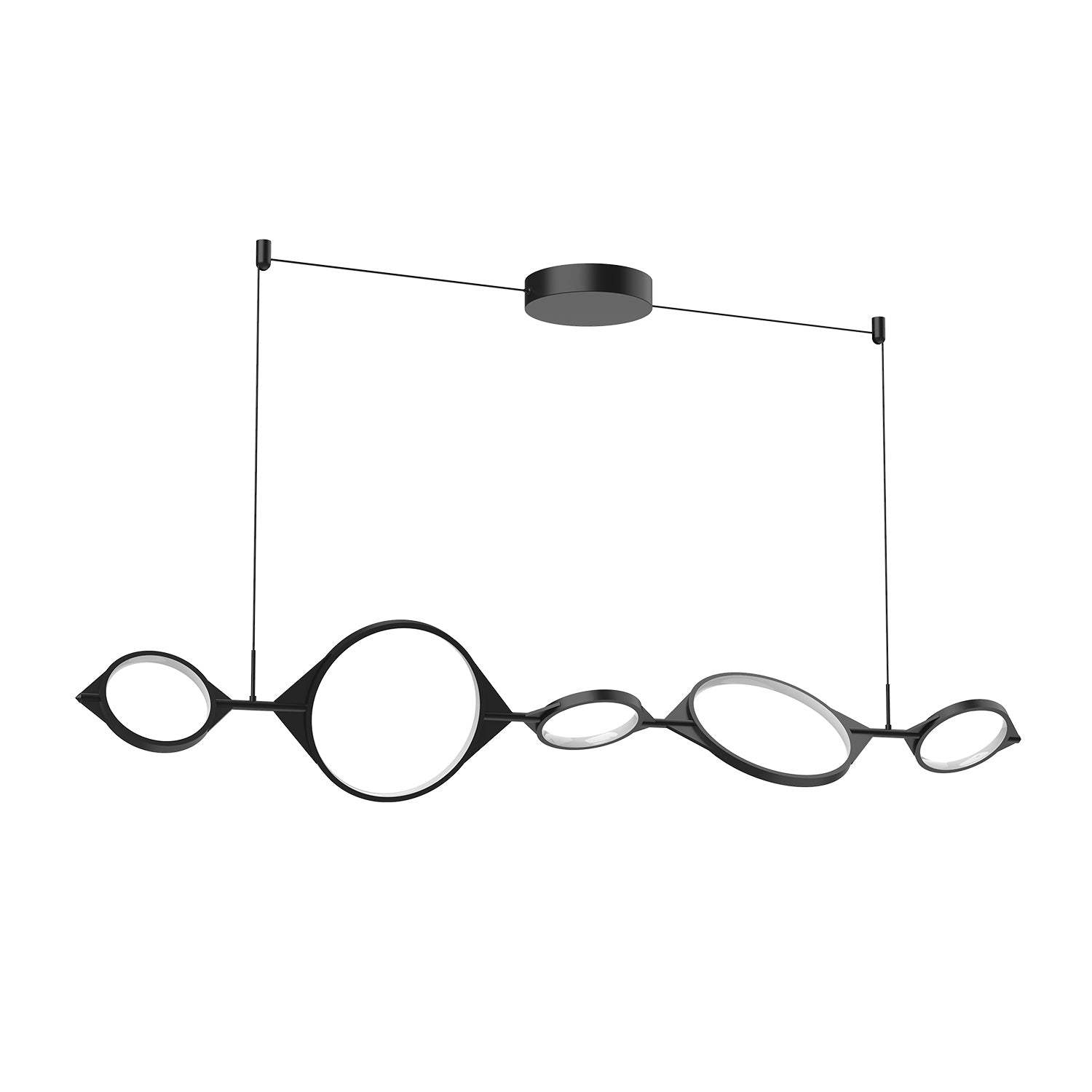Kuzco Lighting - LP84457-BK-UNV - LED Linear Pendant - Serif - Black