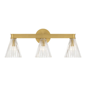 Crystorama - LOT-703-LG - Three Light Bath - Lotus - Luxe Gold