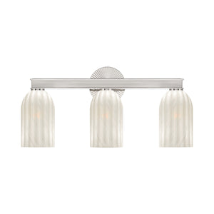 Crystorama - LOT-713-PN - Three Light Bath - Lotus - Polished Nickel