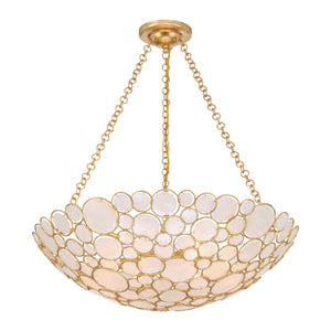 Crystorama - PAL-525-GA - Six Light Chandelier - Palla - Antique Gold