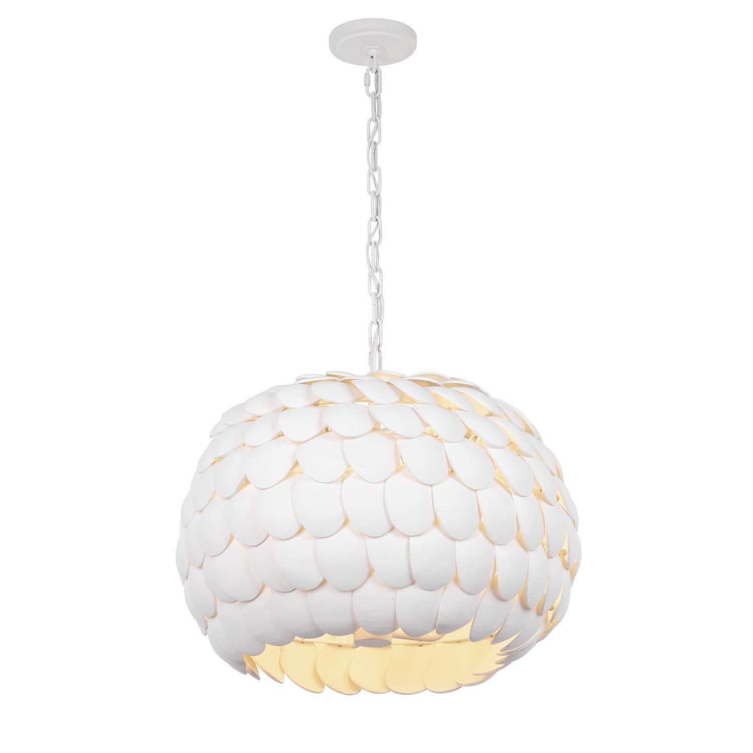 Crystorama - TAL-9404-MT - Five Light Chandelier - Talia - Matte White