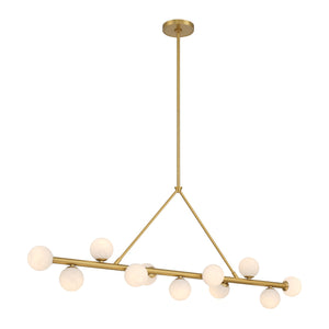 Crystorama - TRL-2807-LG - LED Linear Chandelier - Terrell - Luxe Gold
