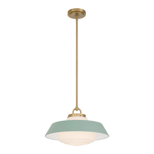 Crystorama - XAN-8006-VG-GR - One Light Pendant - Xander - Vibrant Gold