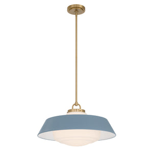 Crystorama - XAN-8009-VG-BL - Three Light Pendant - Xander - Vibrant Gold
