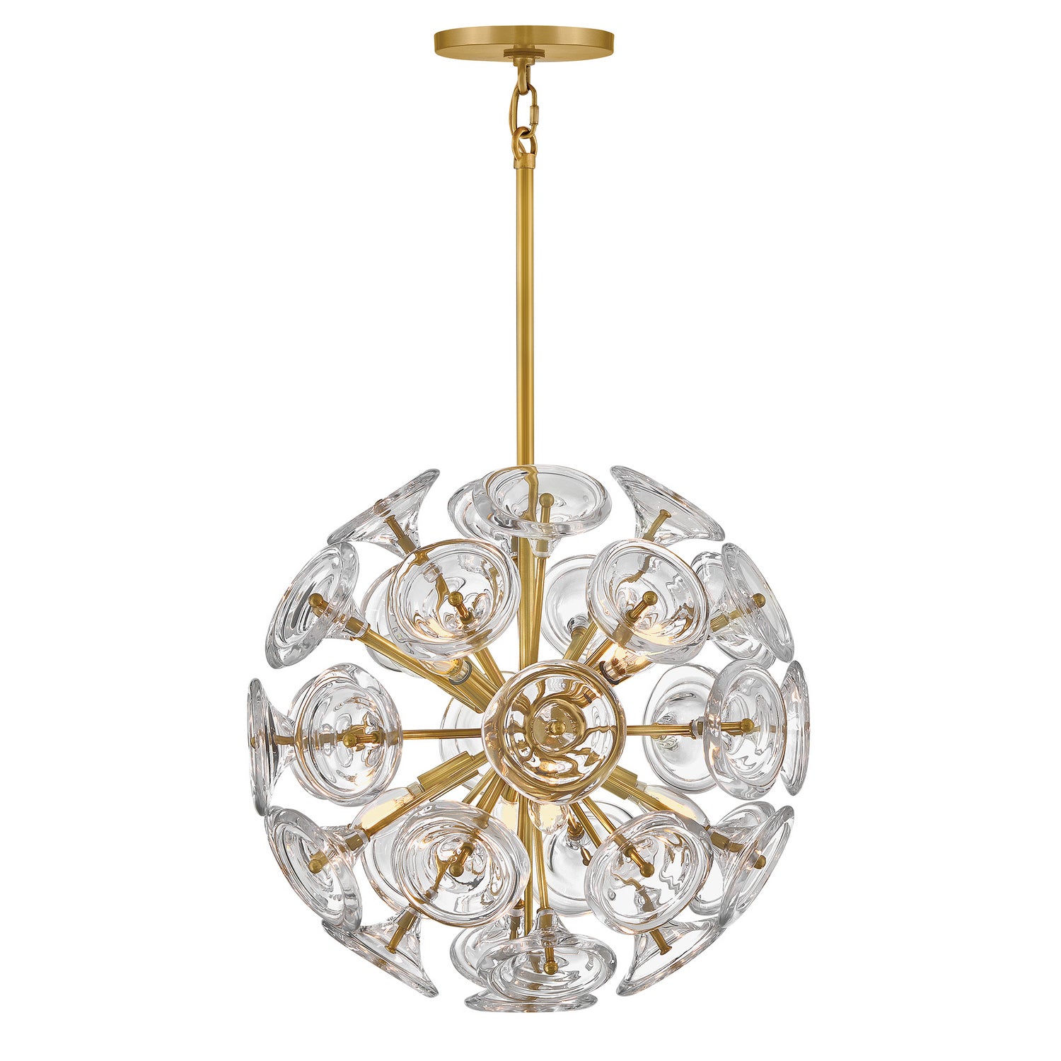 Fredrick Ramond - FR46907UB - LED Pendant - Maya - Unlacquered Brass