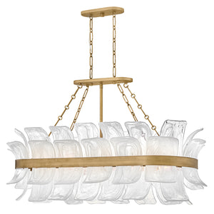 Fredrick Ramond - FR46915BNG - LED Linear Pendant - Fleur - Burnished Gold