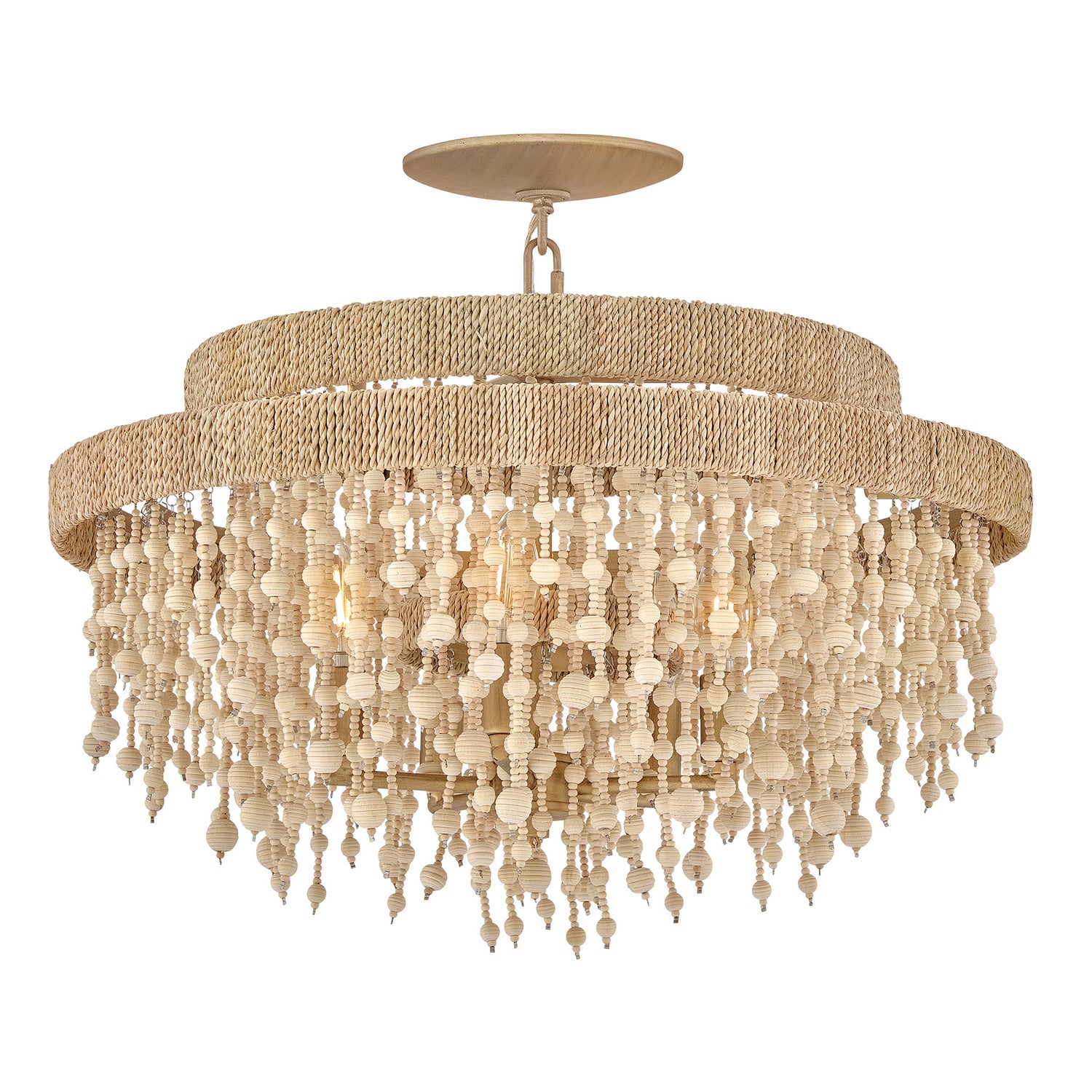 Fredrick Ramond - FR47003BNG - LED Semi Flush Mount - Freya - Burnished Gold