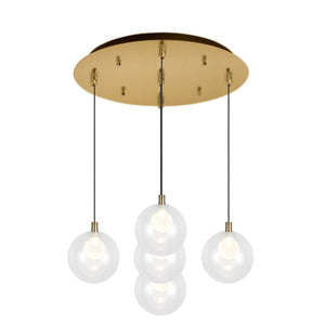 Kuzco Lighting - MP3106BG-05 - LED Pendant - Bolla - Brushed Gold
