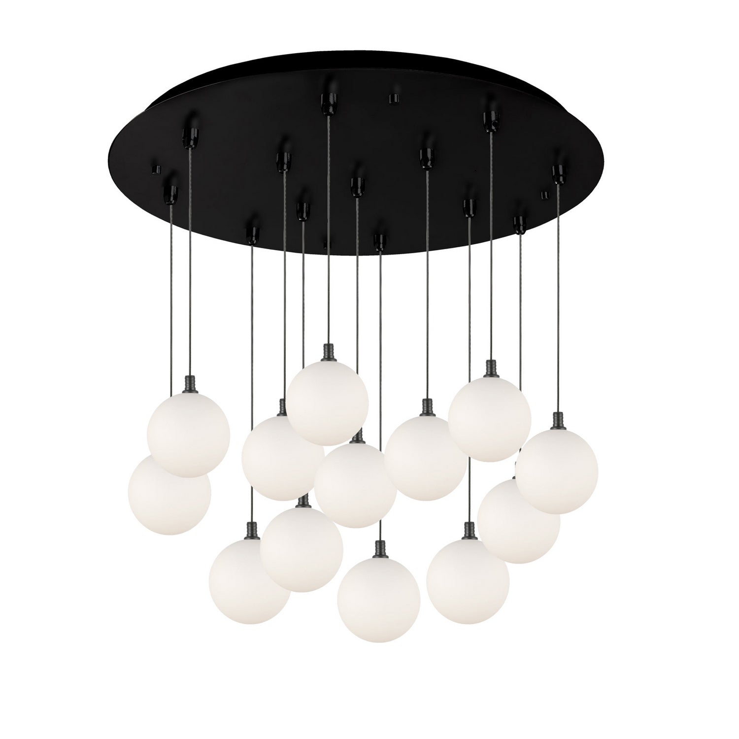 Kuzco Lighting - MP3106BKOP-13 - LED Pendant - Bolla - Black/Opal Glass