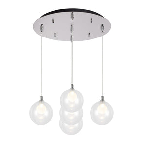 Kuzco Lighting - MP3106CH-05 - LED Pendant - Bolla - Chrome