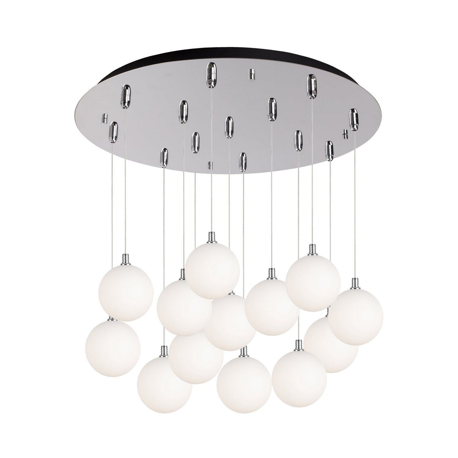 Kuzco Lighting - MP3106CHOP-13 - LED Pendant - Bolla - Chrome/Opal Glass