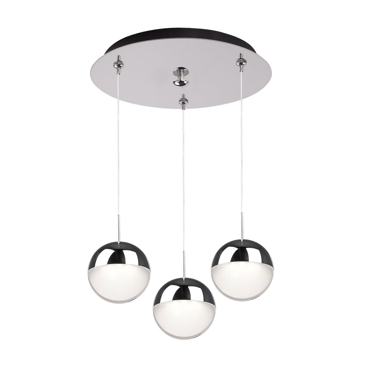 Kuzco Lighting - MP402801CH-03 - LED Pendant - Pluto - Chrome