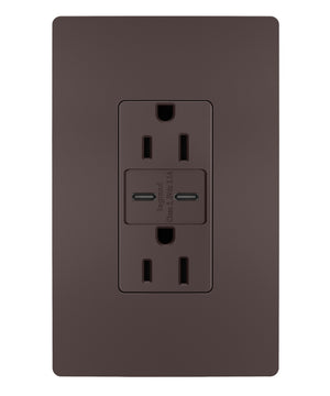 Legrand - R26USBCCDBCCV4 - 3.1 C-C USB+15A DUP REC DB VPK - radiant - Dark Bronze