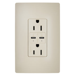Legrand - R26USBPD65I - 65W USB Outlet, Type C, 15A, Tamper-Resistant - radiant - Ivory