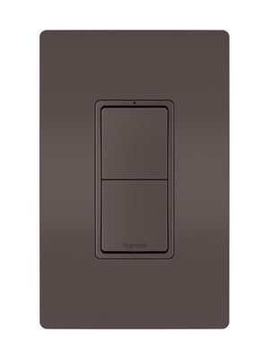 Legrand - RCD11 - Two Single-Pole Switches - radiant - Brown