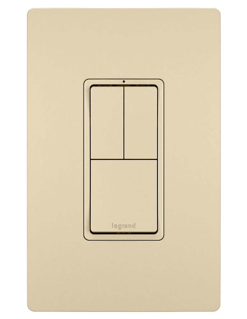 Legrand - RCD113I - Two Single-Pole Switches and Single Pole/3-Way Switch - radiant - Ivory