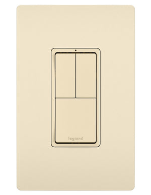 Legrand - RCD113LA - Two Single-Pole Switches and Single Pole/3-Way Switch - radiant - Light Almond