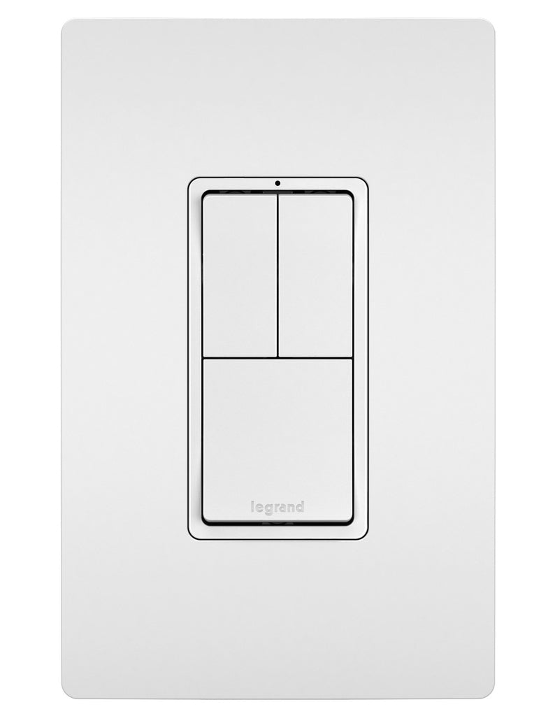 Legrand - RCD113W - Two Single-Pole Switches and Single Pole/3-Way Switch - radiant - White