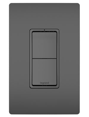 Legrand - RCD11BK - Two Single-Pole Switches - radiant - Black