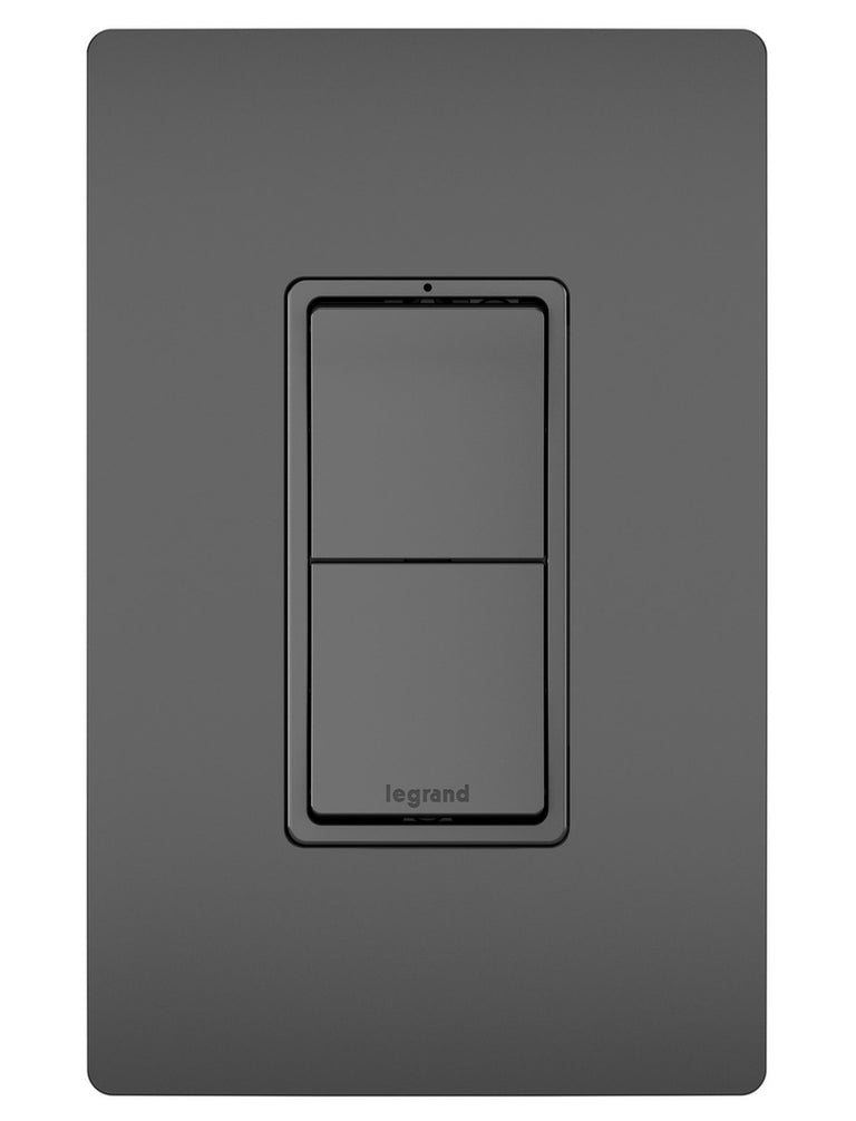 Legrand - RCD11BK - Two Single-Pole Switches - radiant - Black
