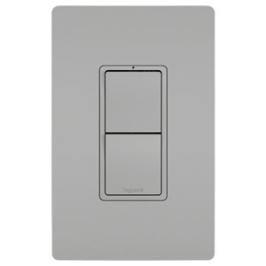 Legrand - RCD11GRY - Two Single-Pole Switches - radiant - Gray