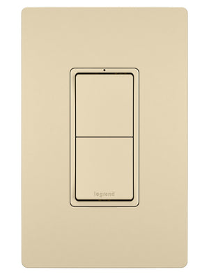 Legrand - RCD11I - Two Single-Pole Switches - radiant - Ivory