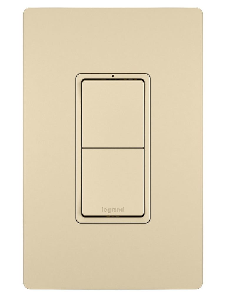 Legrand - RCD11I - Two Single-Pole Switches - radiant - Ivory