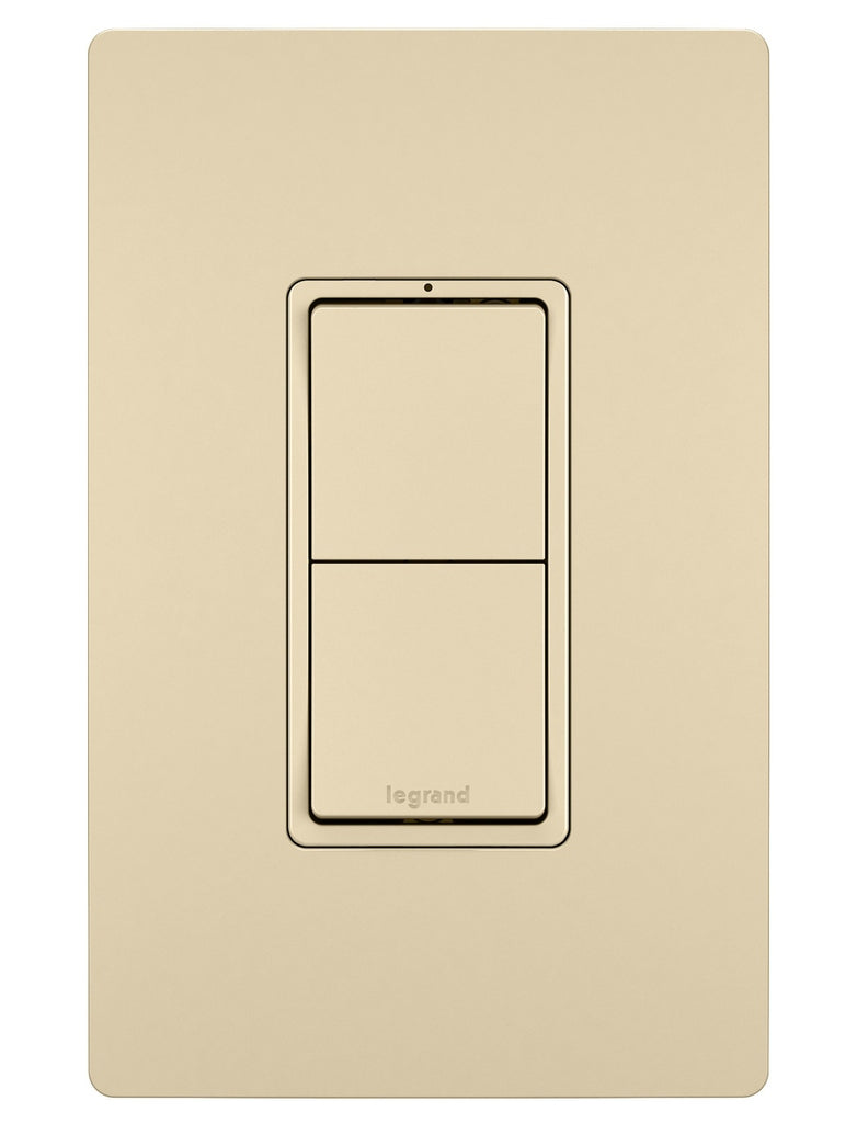 Legrand - RCD11I - Two Single-Pole Switches - radiant - Ivory
