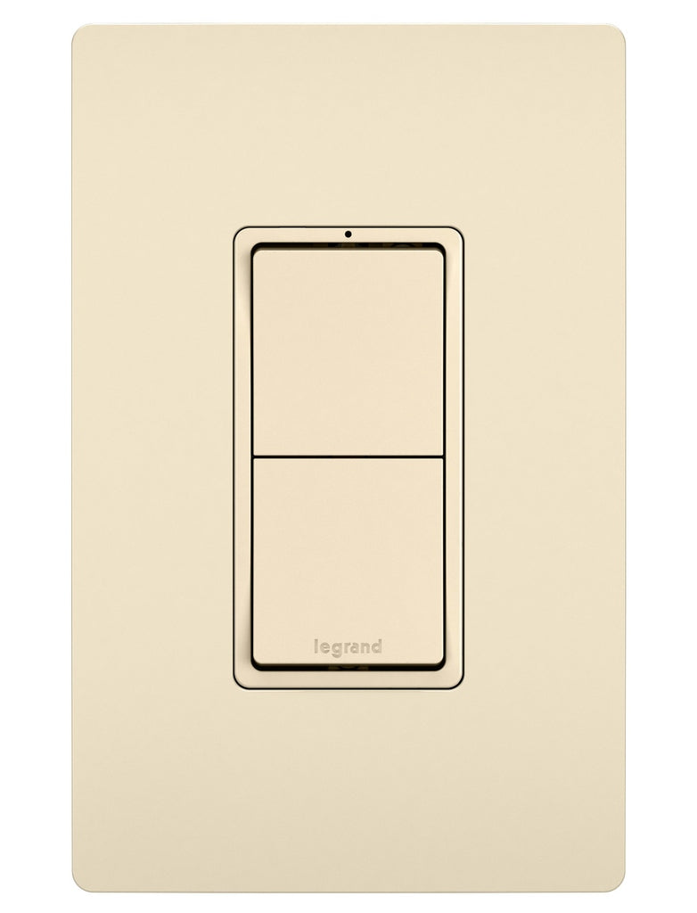 Legrand - RCD11LA - Two Single-Pole Switches - radiant - Light Almond