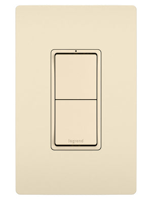 Legrand - RCD11LA - Two Single-Pole Switches - radiant - Light Almond