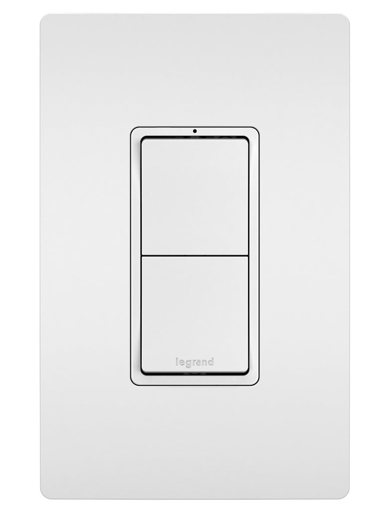 Legrand - RCD11W - Two Single-Pole Switches - radiant - White