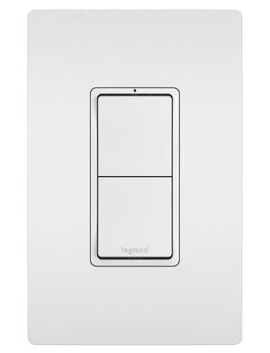 Legrand - RCD11W - Two Single-Pole Switches - radiant - White