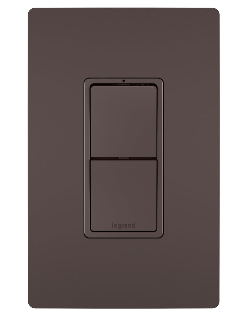 Legrand - RCD33DBCC6 - Two Single Pole/3-Way Switches - radiant - Dark Bronze