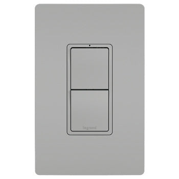 Legrand - RCD33GRY - Two Single Pole/3-Way Switches - radiant - Gray