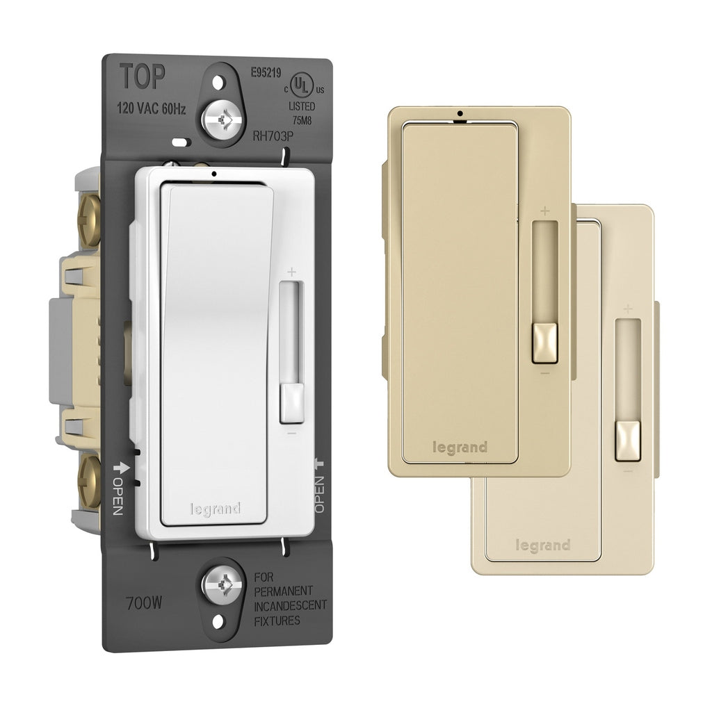 Legrand - RH703PTC - Incandescent 700W 3-Way Dimmer - radiant - Tri Color (WH, IV, LA)