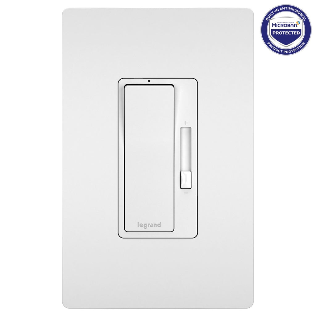 Legrand - RHCL453PWAMCC4 - LED/CFL Dimmer with Microban - radiant - White