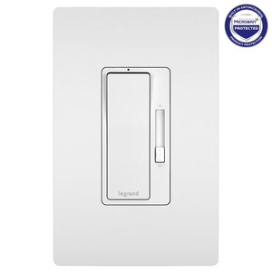 Legrand - RHCL453PWAMCC4 - LED/CFL Dimmer with Microban - radiant - White
