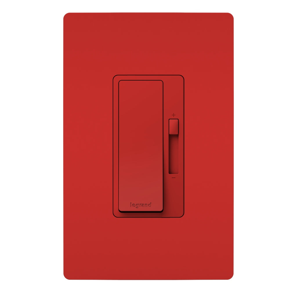 Legrand - RHL153PRED - LED Advanced 150W Single Pole/3-Way Dimmer - radiant - Red