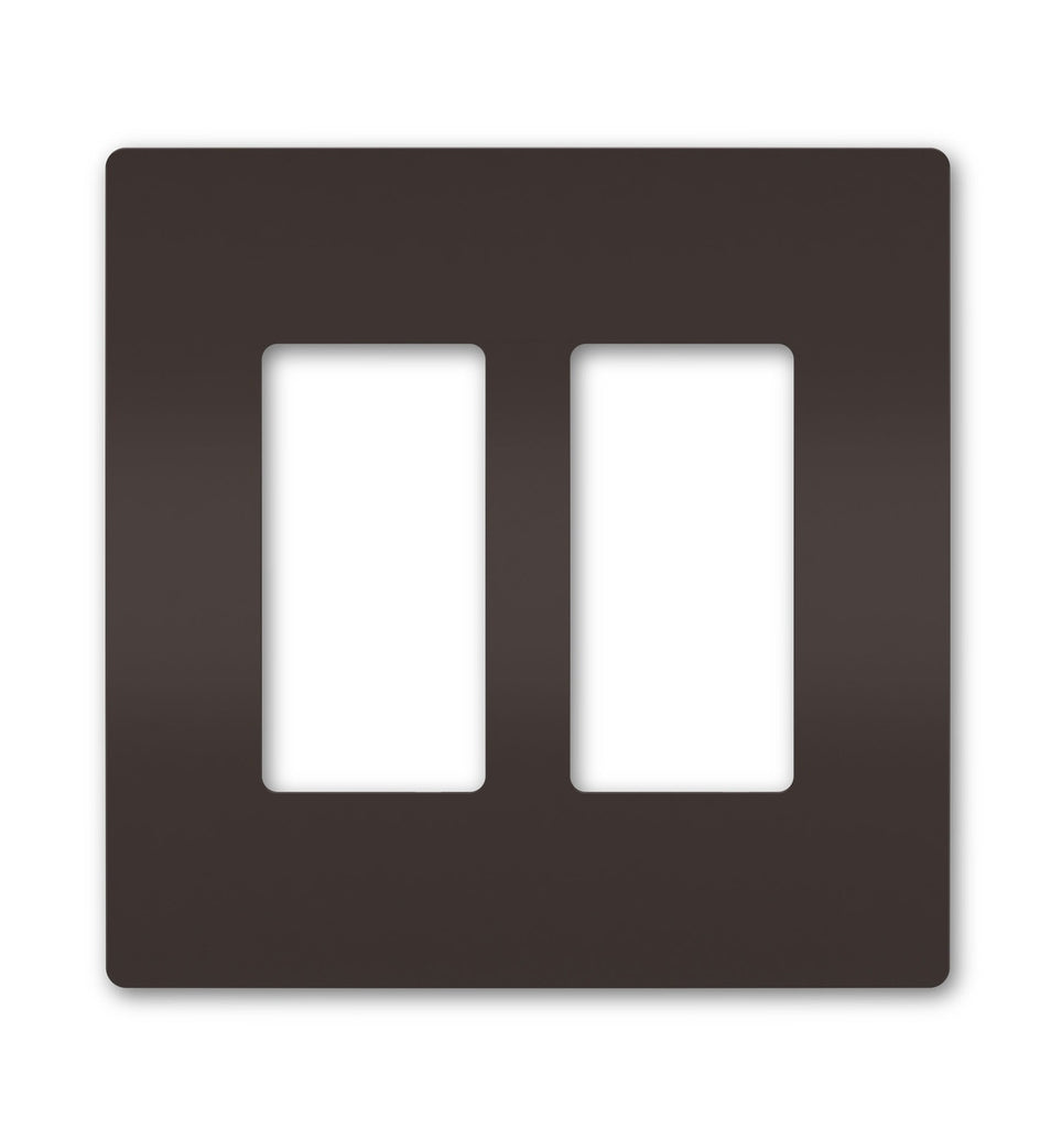 Legrand - RWP262 - Two-Gang Screwless Wall Plate - radiant - Brown